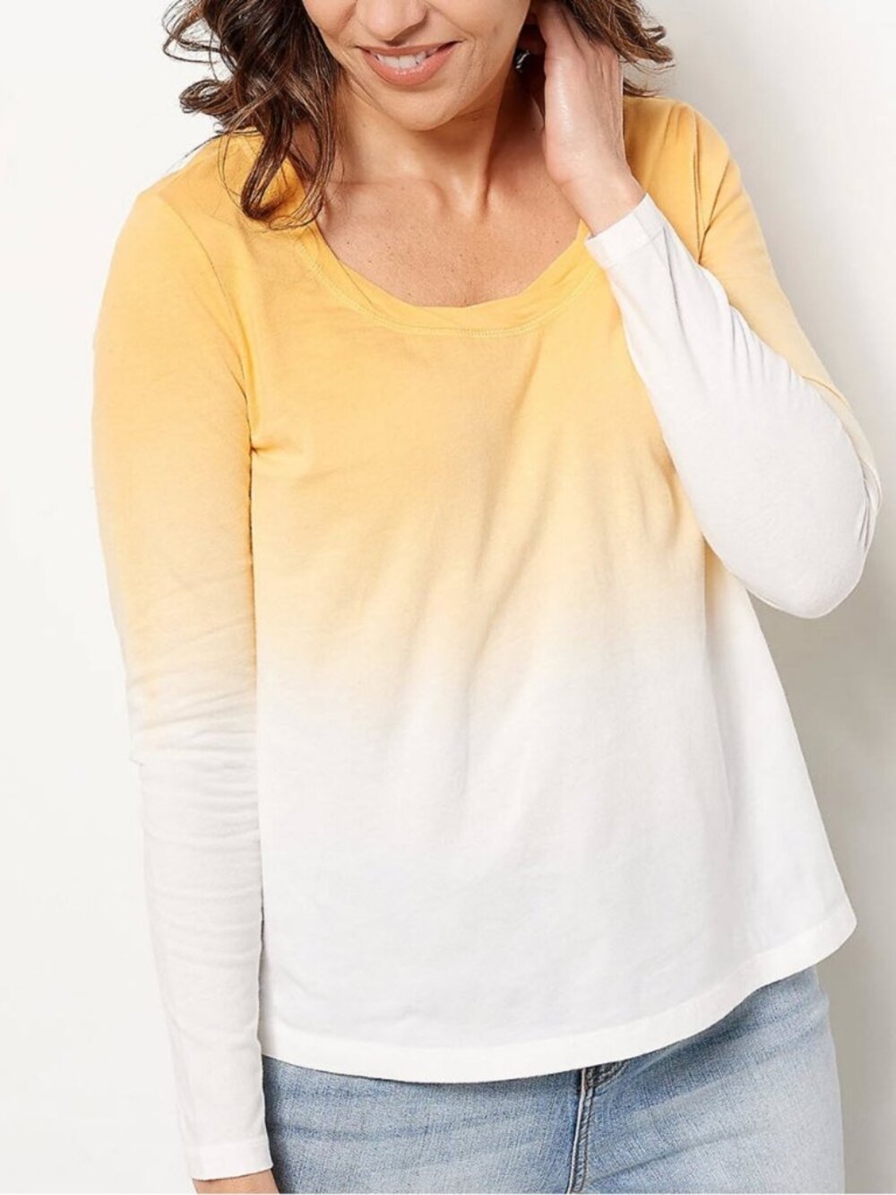 Candace Cameron Bure The Ocean Dipped Long-Sleeve Tee